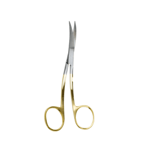 Surgical Gum Tissue Scissors Serrated T/C - La Grange Curved 11.5Cm
