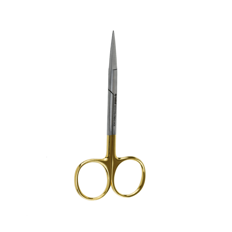 Surgical Gum Tissue Scissors Serrated T/C - Iris Straight 11.5Cm