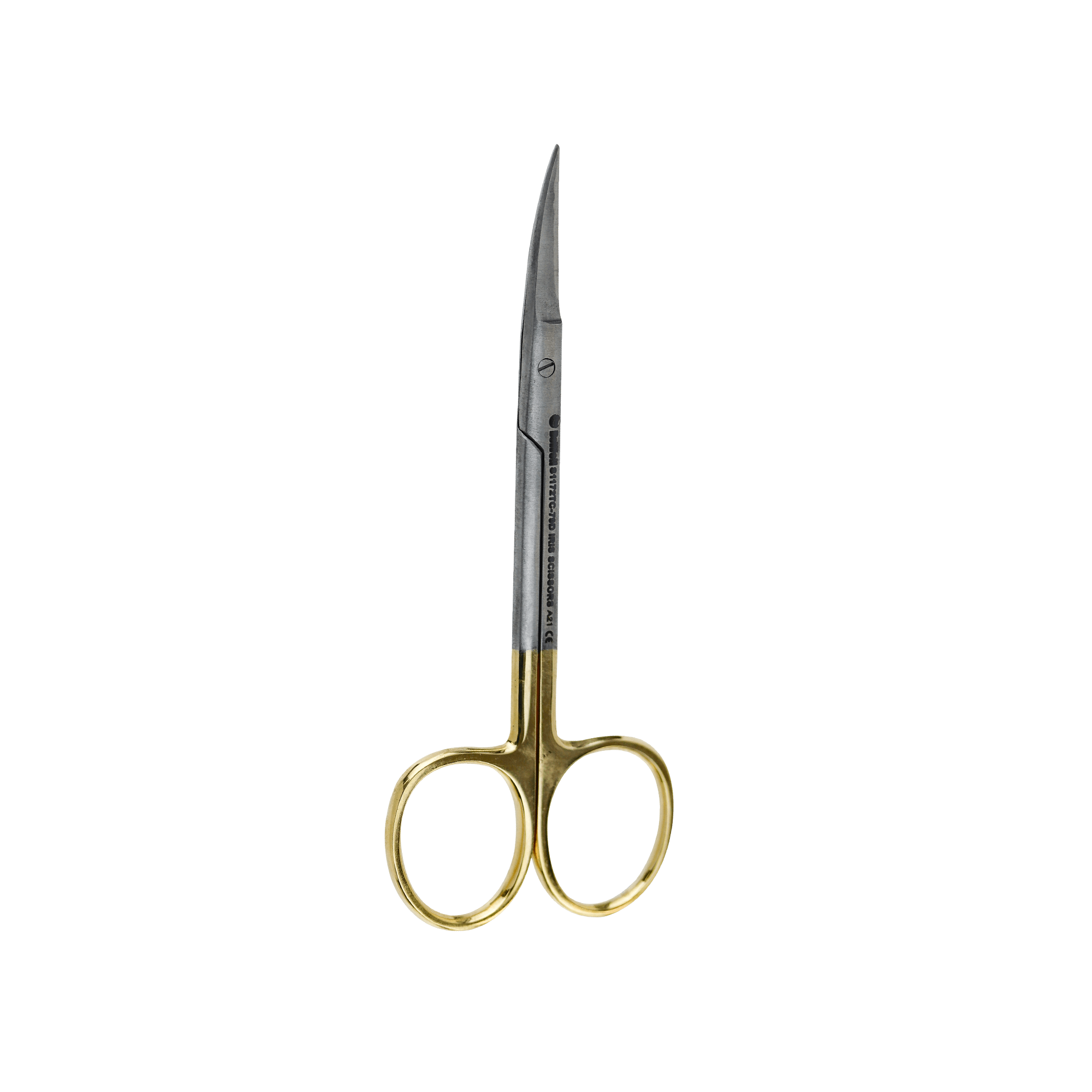 Surgical Gum Tissue Scissors Serrated T/C - Iris Curved 11.5Cm