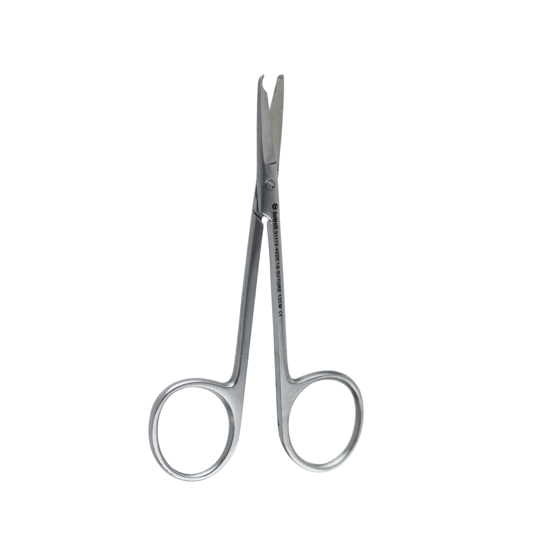 Surgical Suture Scissors-Short Suture Scissor 12Cm Hooked end to lift suture