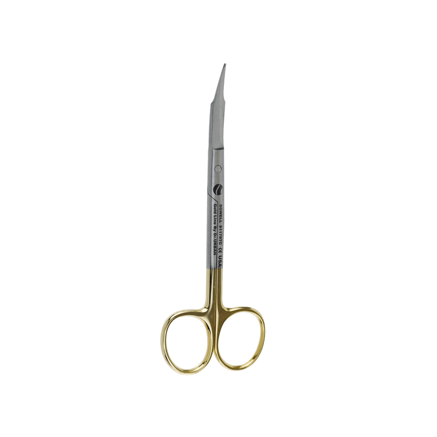Surgical Gum Tissue Scissors Serrated T/C tips Goldman Fox scissors Curved 13Cm