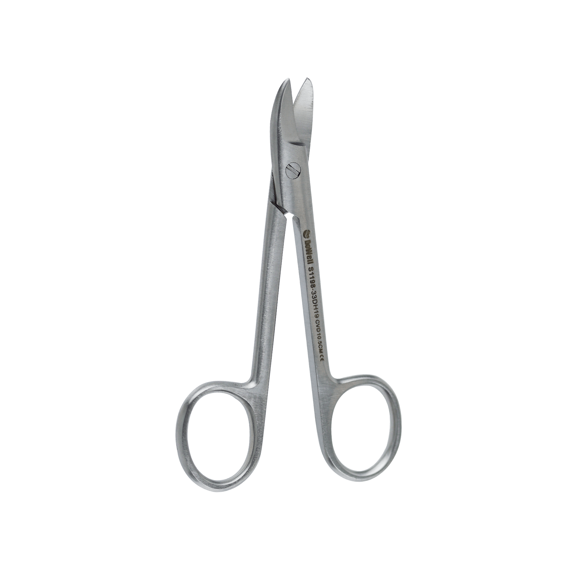 Crown Scissors 10.5cm - Curved. Open