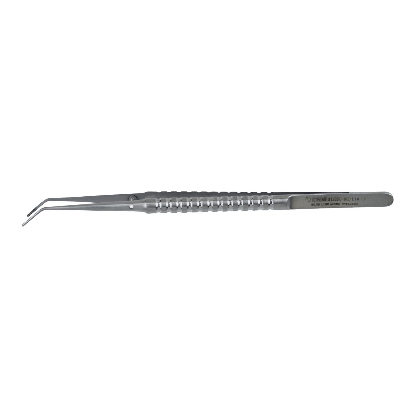 Micro surgery Periodontal Atraumatic Tweezers Curved - Blue Titanium
