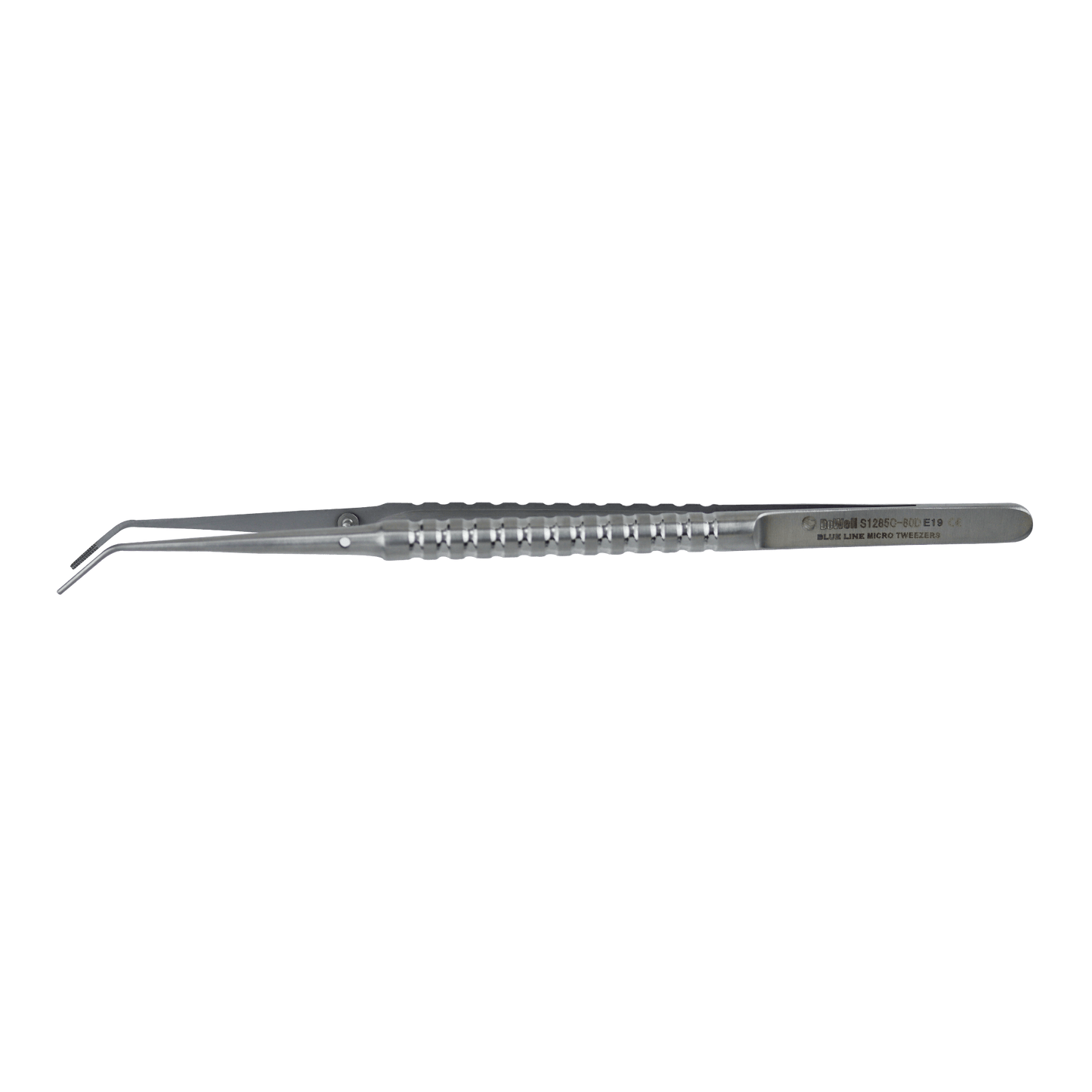 Micro surgery Periodontal Atraumatic Tweezers Curved - Blue Titanium