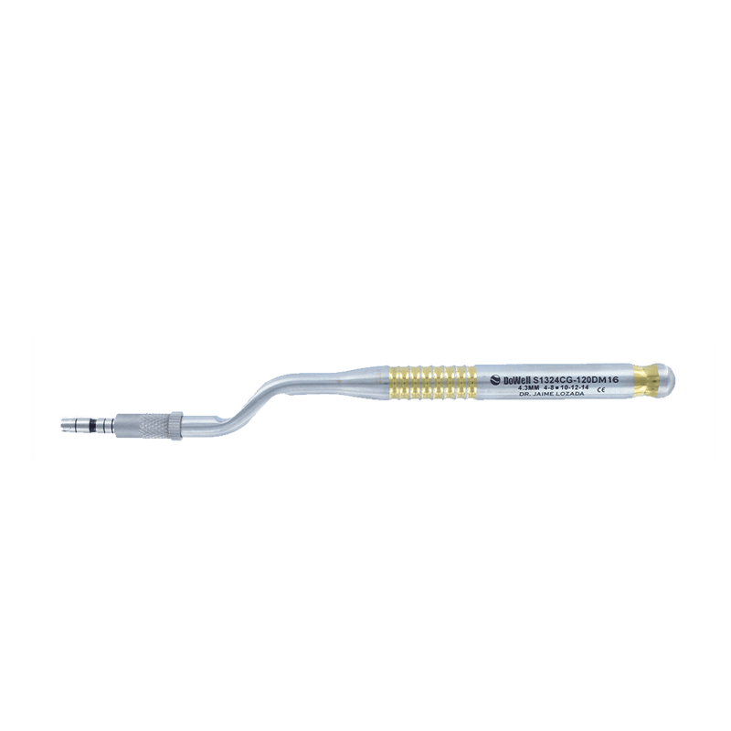 Sinus Lift Osteotomes with Concave Tips-Curved 4.3mm-Gold Titanium. Sinus Lift.