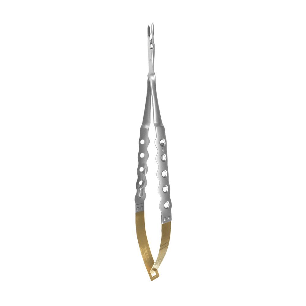 LIGHT WEIGHT/  AIR CASTRO NEEDLE HOLDER W/ SCISSOR - TC INSERT, 18CM