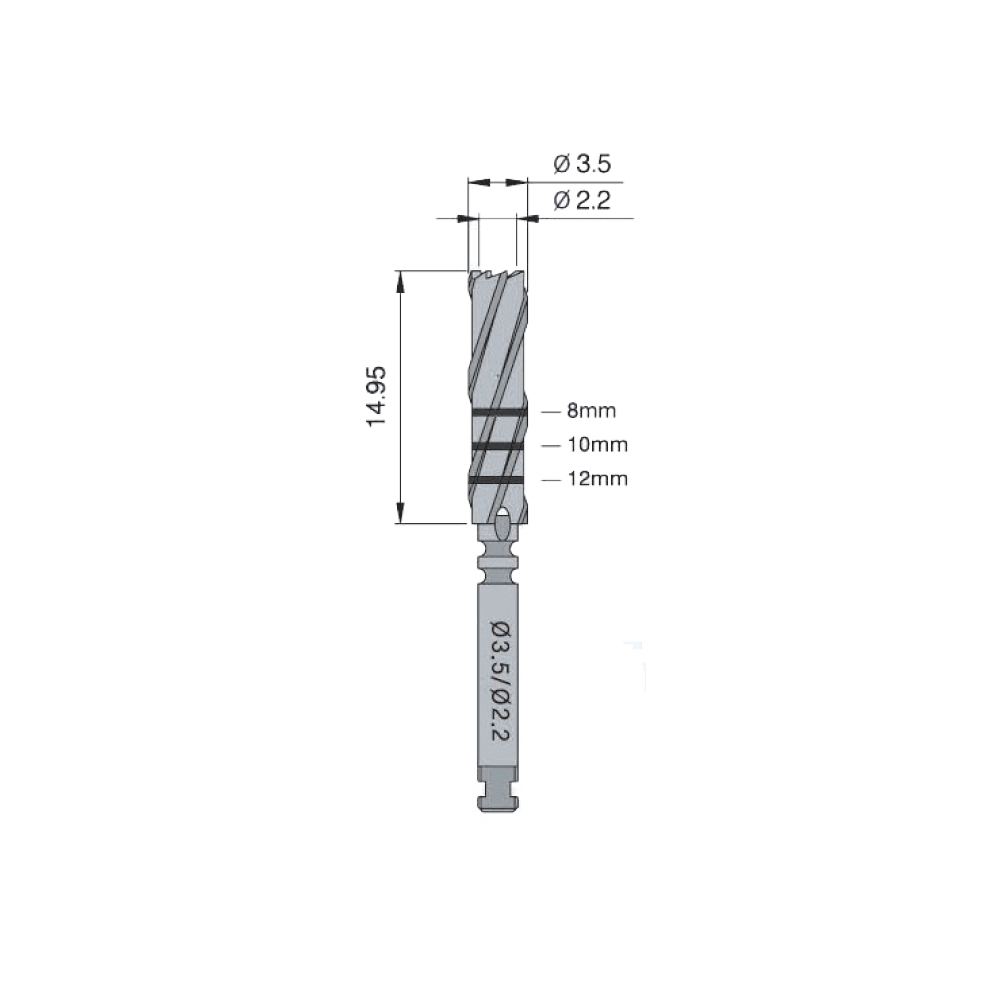 Trephine Bur 3.5/2.22mm