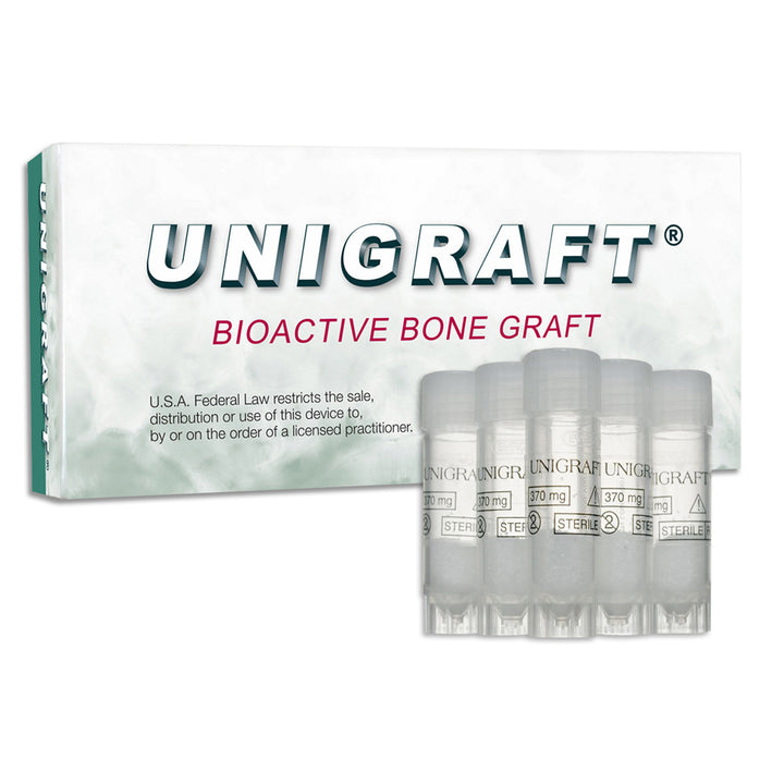 Unigraft - Bone Graft, 200-600um - 1g vial - 5 Pack
